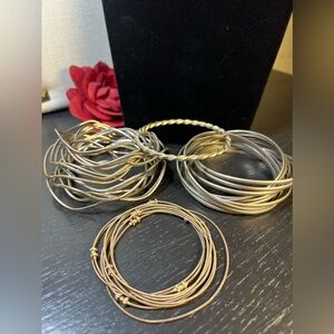 Vintage Silver Tone Bracelet Bundle